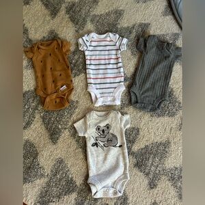 Premie onesies. Never worn! Carters and Gerber brand